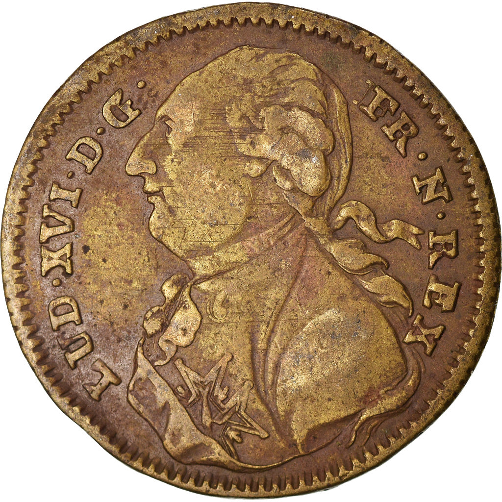 Frankreich, Token, Statue de Louis XVI à Bordeaux, 1790, Nuremberg, SS