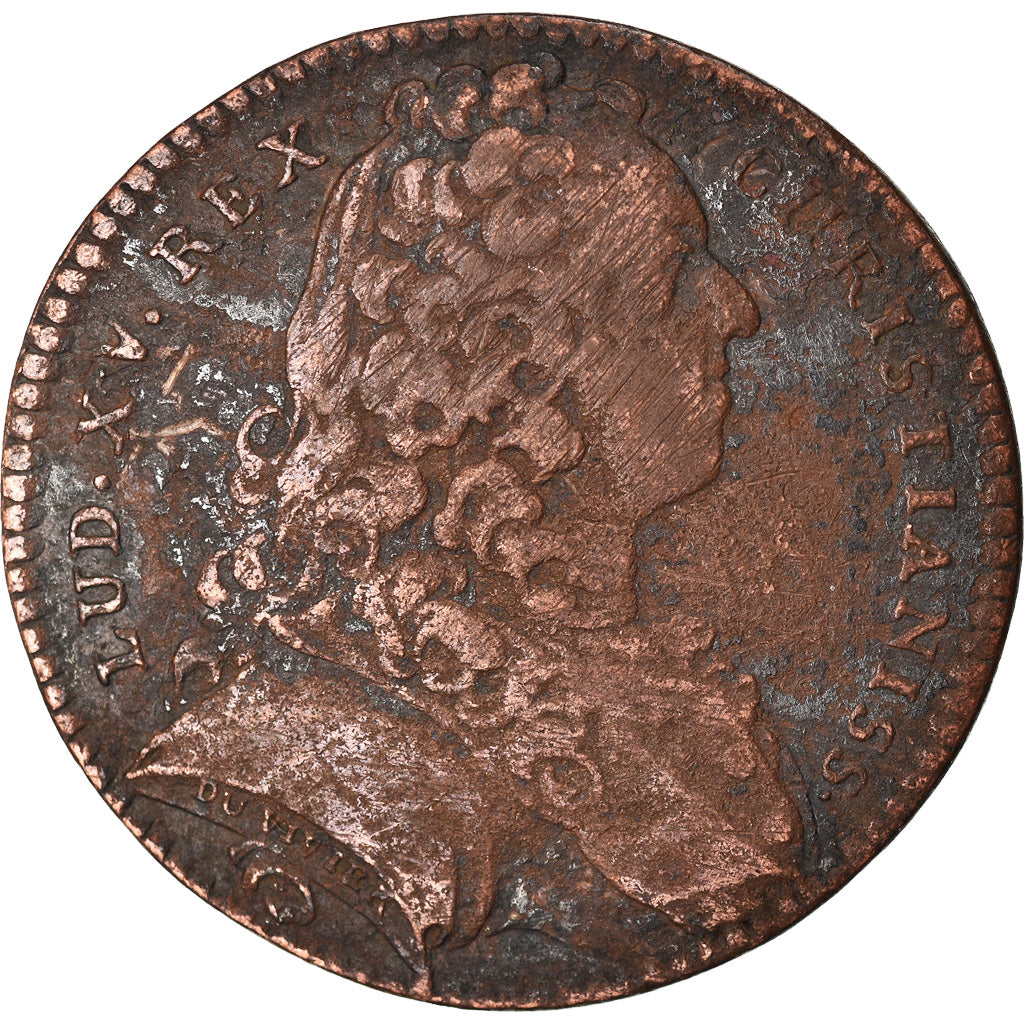 France, Jeton, Royal, Louis XV, Parties Casuelles, 1736, TB, Cuivre