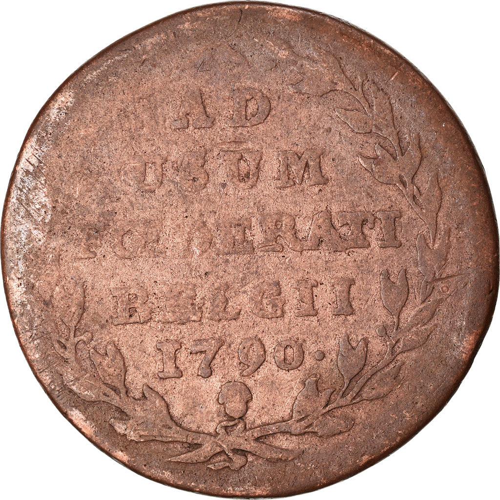 Coin, AUSTRIAN NETHERLANDS, 2 Liards, 2 Oorden, 1790, Brussels, VF(20-25)