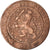 Moneta, Holandia, William III, 2-1/2 Cent, 1886, Utrecht, EF(40-45), Bronze