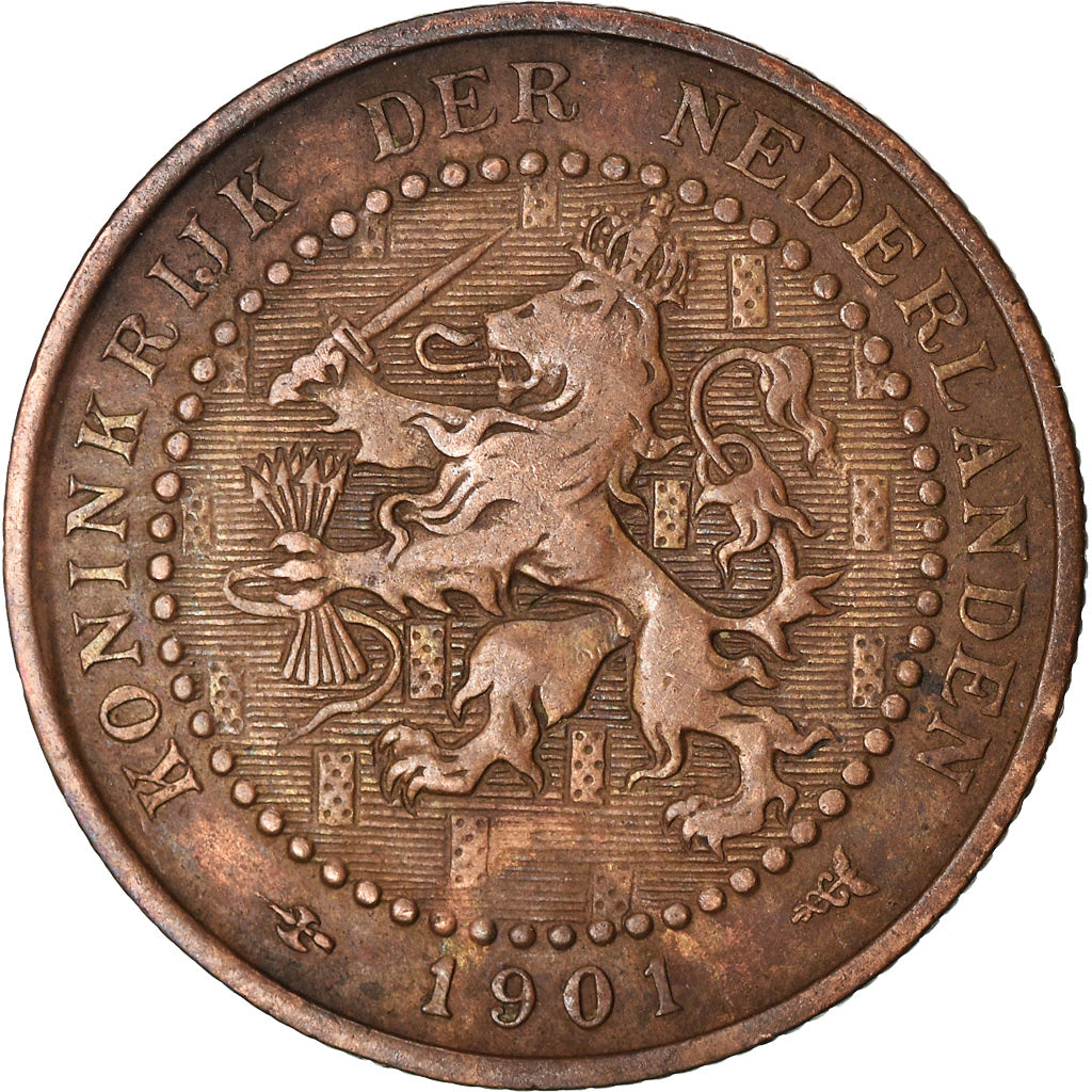 Münze, Niederlande, Wilhelmina I, Cent, 1901, S+, Bronze, KM:131
