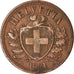 Coin, Switzerland, 2 Rappen, 1851, Paris, EF(40-45), Bronze, KM:4.1