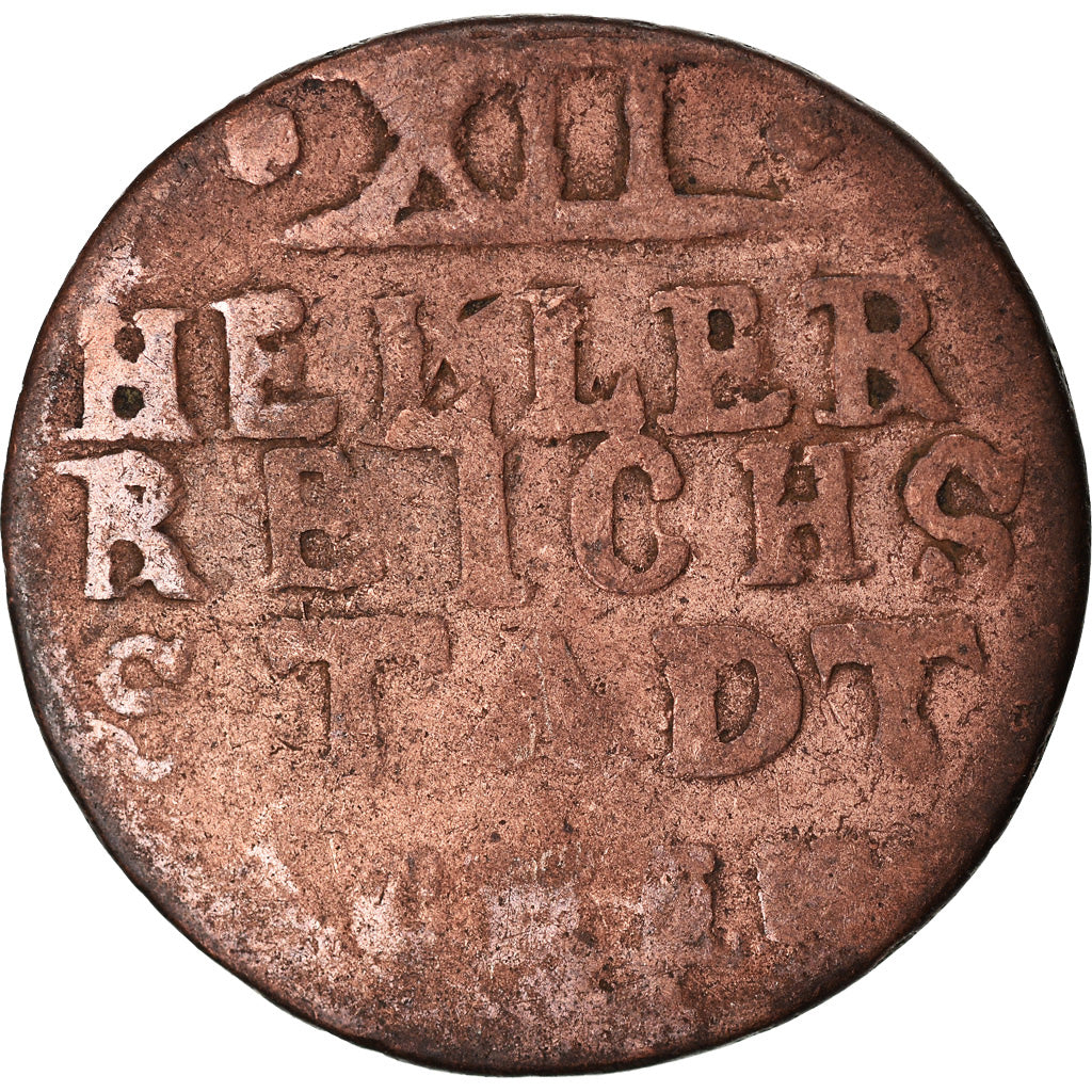 Coin, German States, AACHEN, 12 Heller, 1794, VF(20-25), Copper, KM:51
