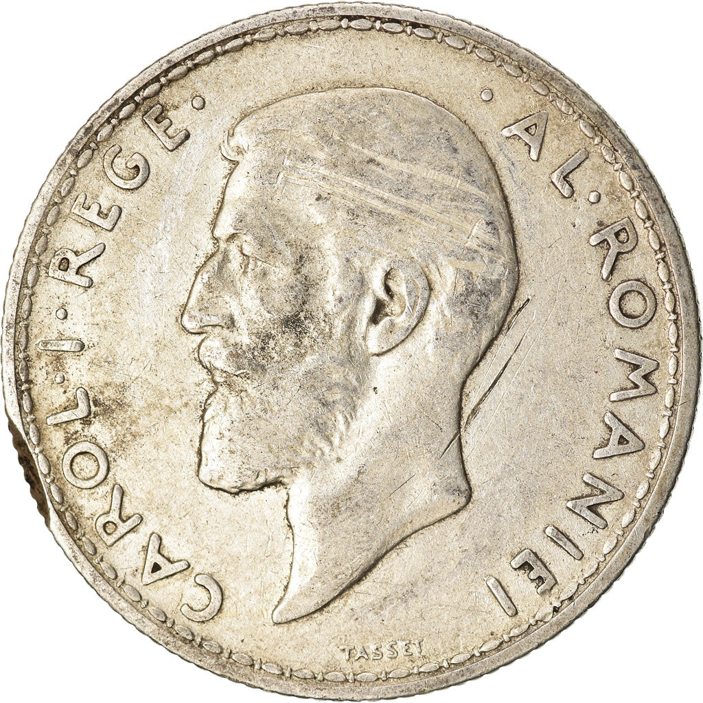Munten, Roemenië, Carol I, 2 Lei, 1912, FR, Zilver, KM:43