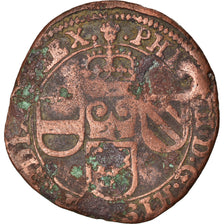 Münze, Spanische Niederlande, BRABANT, Philip IV, Liard, 12 Mites, 1654