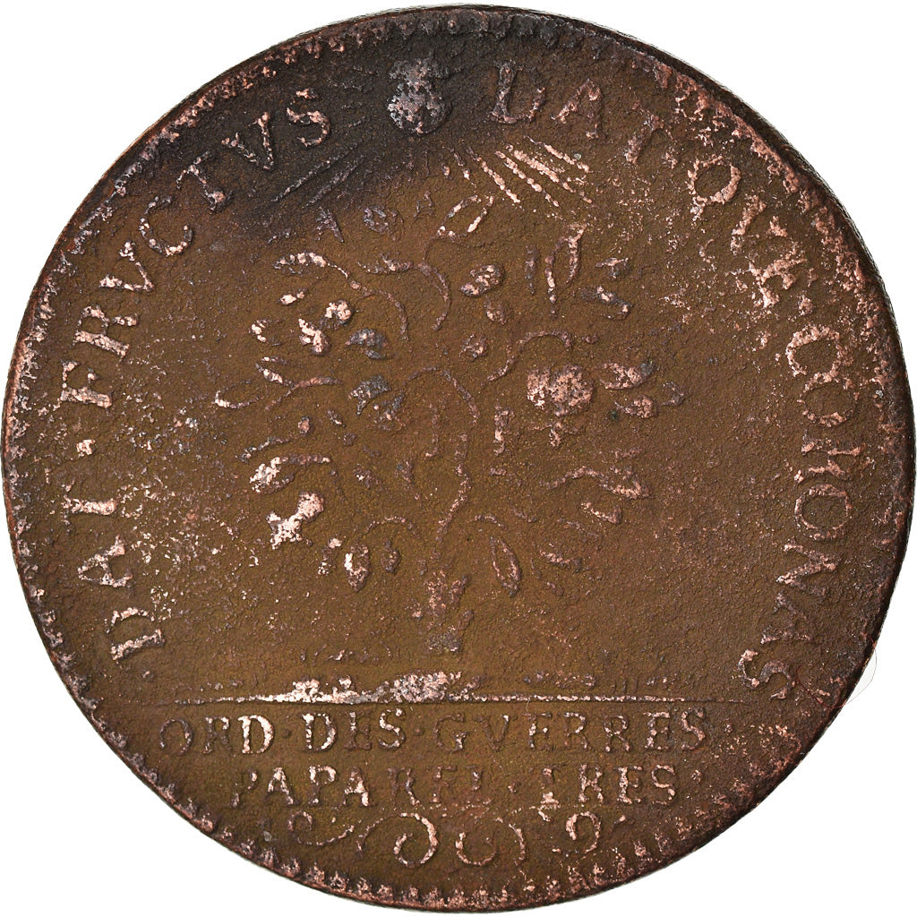 France, Token, Louis XIV, Ordinaire des Guerres, VF(30-35), Copper