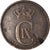 Monnaie, Danemark, Christian IX, 2 Öre, 1891, TB+, Bronze, KM:793.1