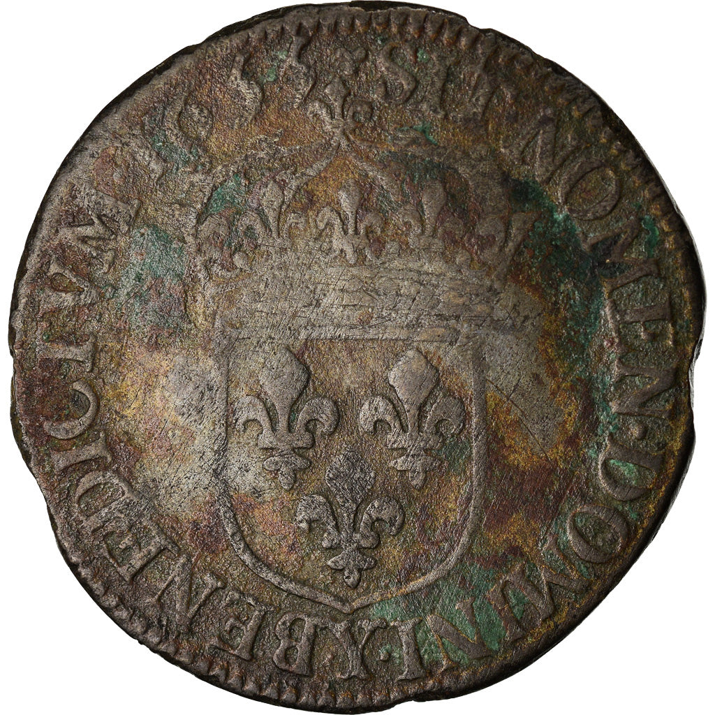 Munten, Frankrijk, Louis XIV, 1/2 Ecu, 1655, Bourges, Contemporary forgery, FR