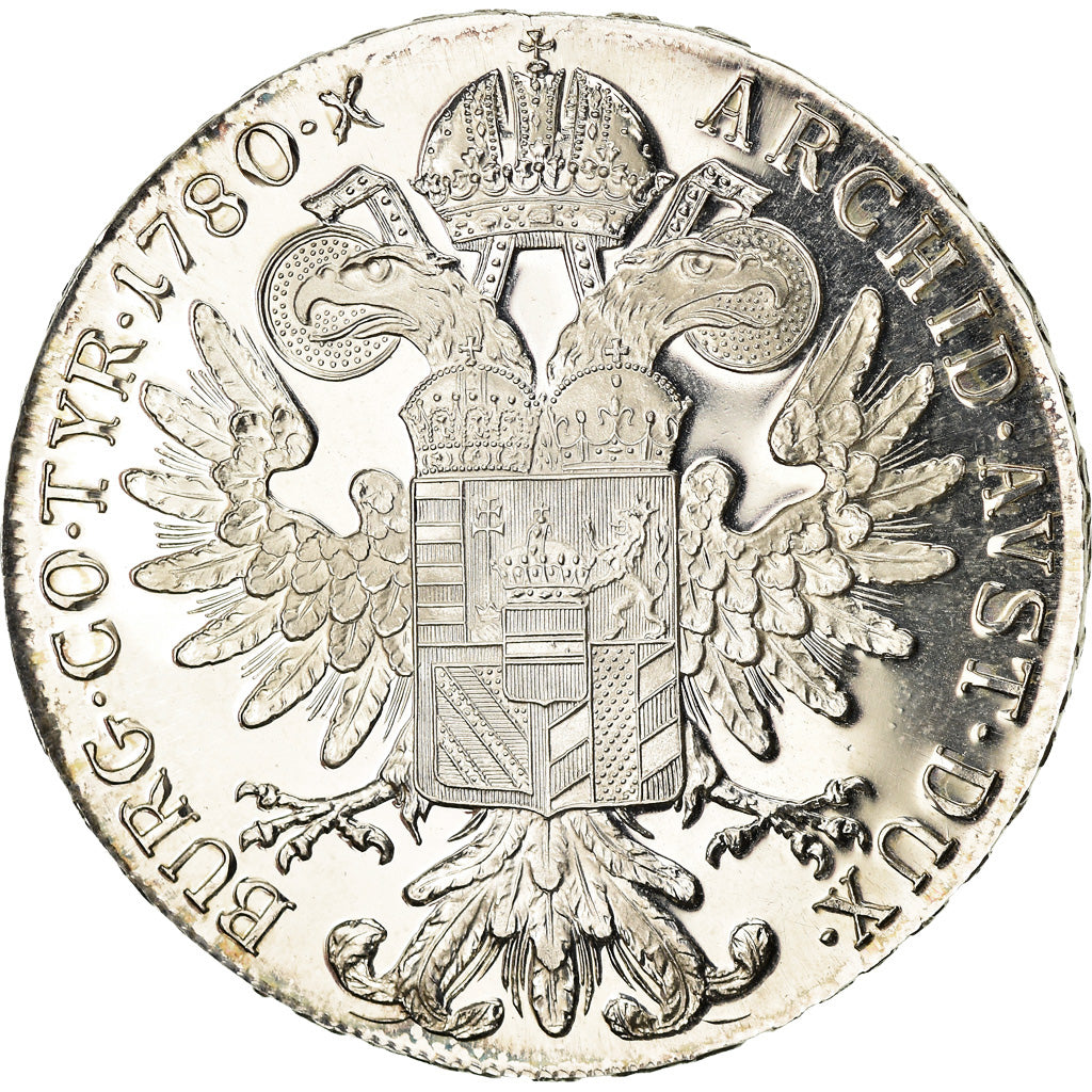 Monnaie, Autriche, Joseph II, Thaler, 1780, Vienna, Refrappe, SPL, Argent, KM:T1