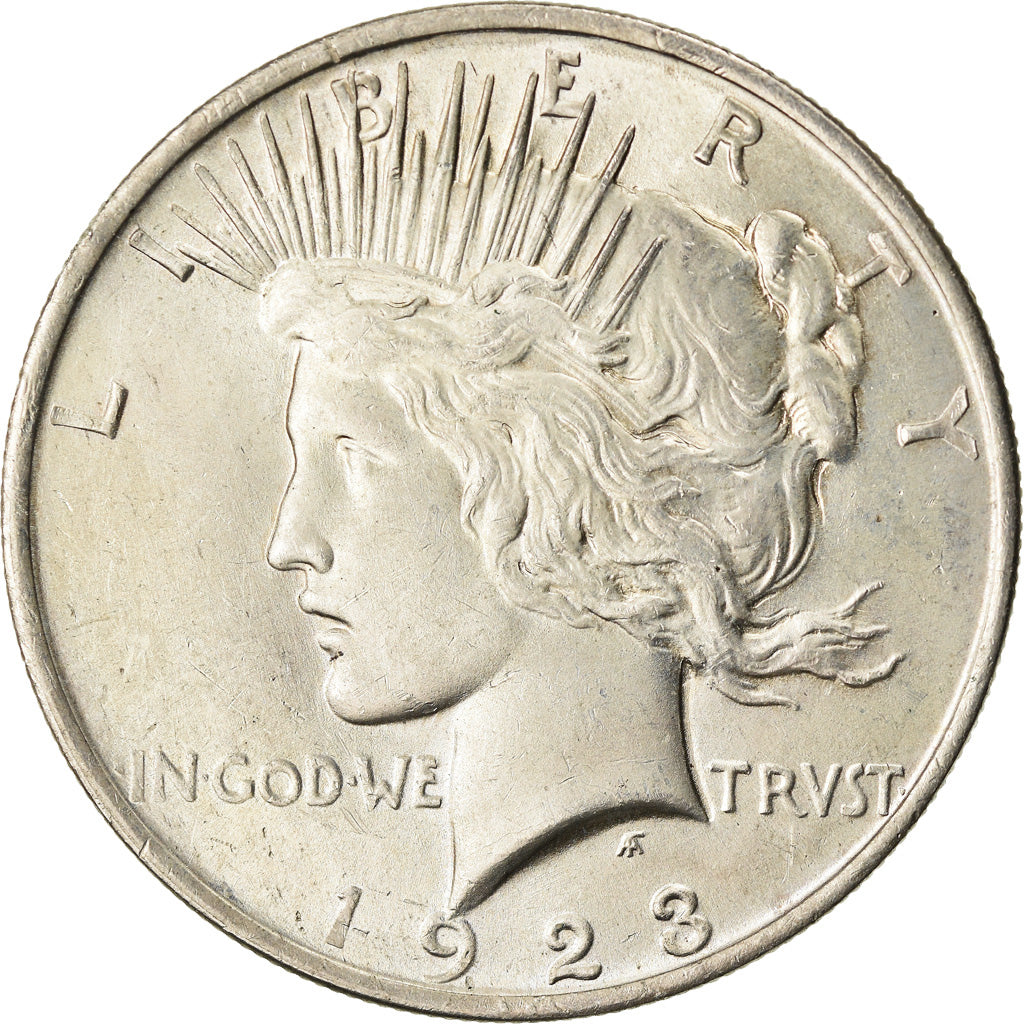 Coin, United States, Peace Dollar, Dollar, 1923, U.S. Mint, Philadelphia