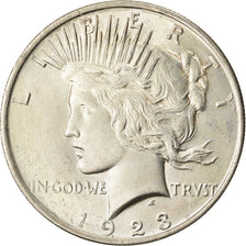 Coin, United States, Peace Dollar, Dollar, 1923, U.S. Mint, Philadelphia
