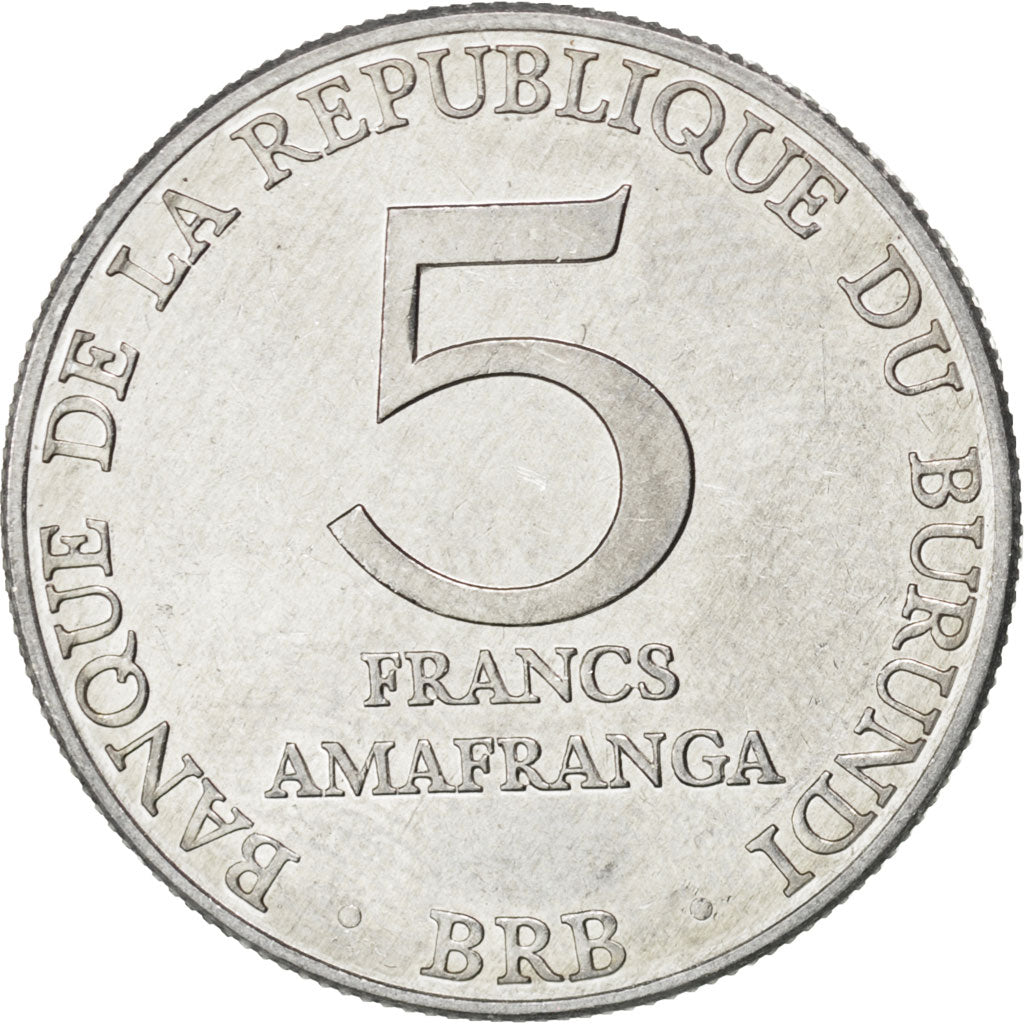 Burundi, République, 5 Francs 1980, KM 20