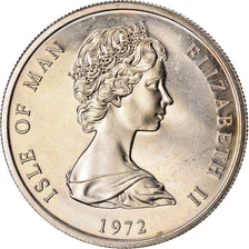 Moneda, Isla de Man, Elizabeth II, 25 Pence, 1972, Pobjoy Mint, EBC+, Plata