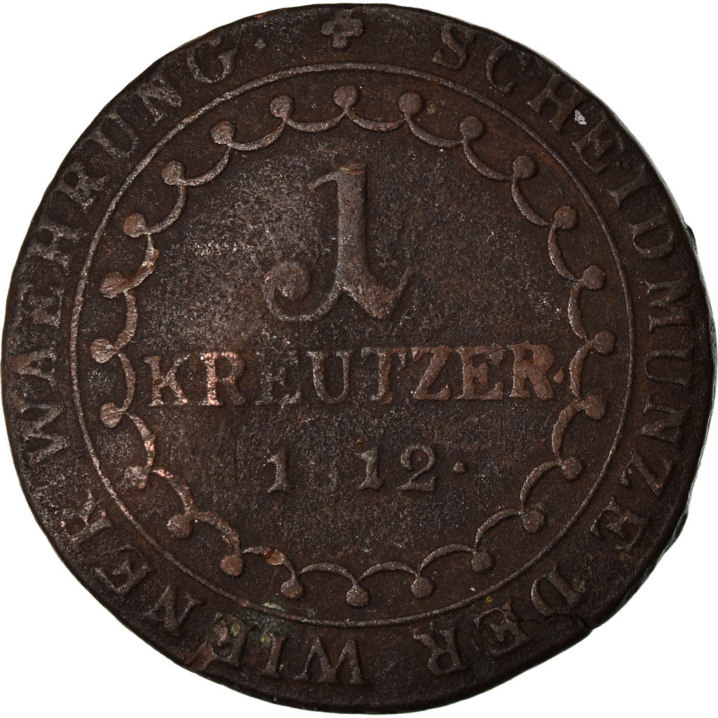 Moneda, Austria, Franz II (I), Kreuzer, 1812, Kremnitz, BC, Cobre, KM:2112