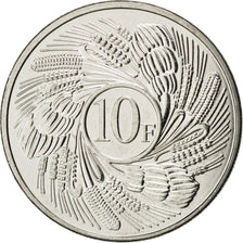 BURUNDI, 10 Francs, 2011, KM #21, MS(63), Nickel Plated Steel, 6.13