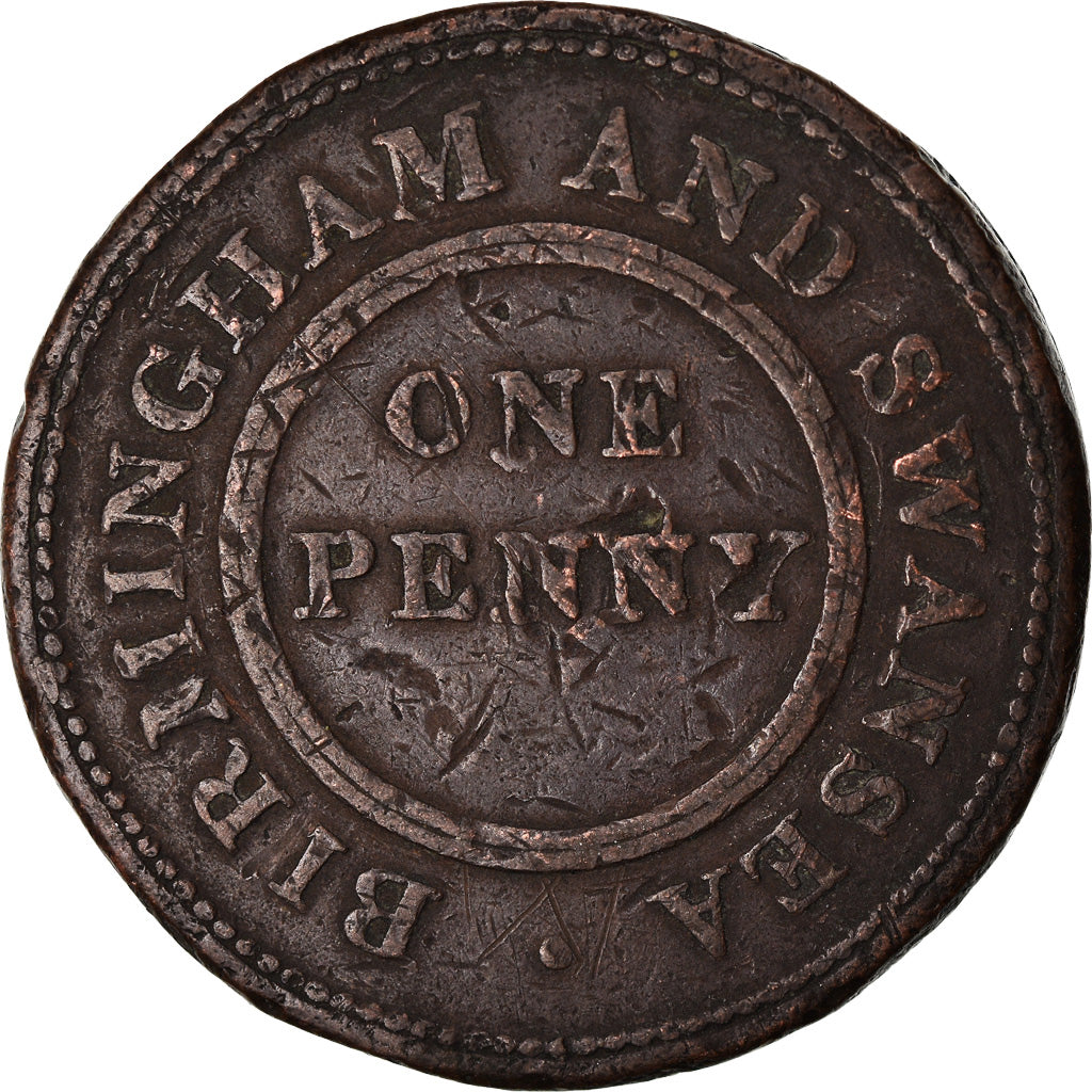 Coin, Great Britain, Birmingham and Swansea, Penny Token, 1811, Birmingham