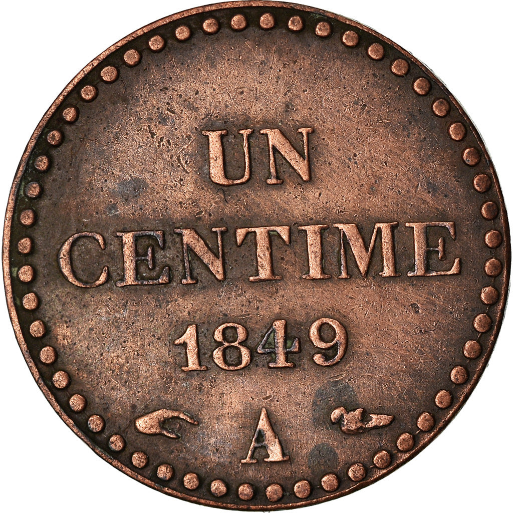 Monnaie, France, Dupré, Centime, 1849, Paris, TTB, Bronze, Gadoury:84, KM:754