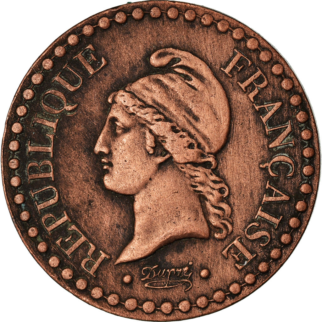 Munten, Frankrijk, Dupré, Centime, 1849, Paris, ZF, Bronze, KM:754, Gadoury:84