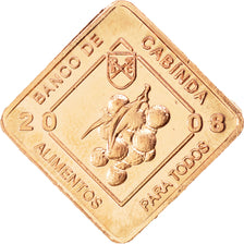 CABINDA, 2 Centavos, 2008, KM #15, MS(63), Copper Plated Steel, 20.08 x 20.08,..