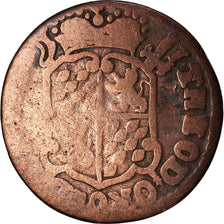Moneda, LIEJA, John Theodore, Liard, 1745, Liege, BC, Cobre, KM:146