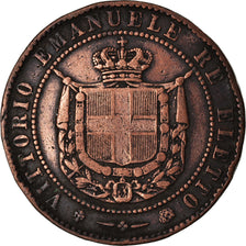 Monnaie, États italiens, TUSCANY, Provisional Government, 5 Centesimi, 1859