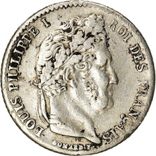 Monnaie, France, Louis-Philippe, 1/4 Franc, 1840, Paris, TTB, Argent