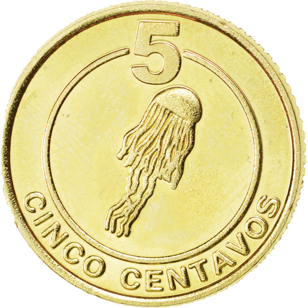 CABINDA, 5 Centavos, 2008, KM #16, MS(63), Brass Plated Steel, 19.95, 4.58