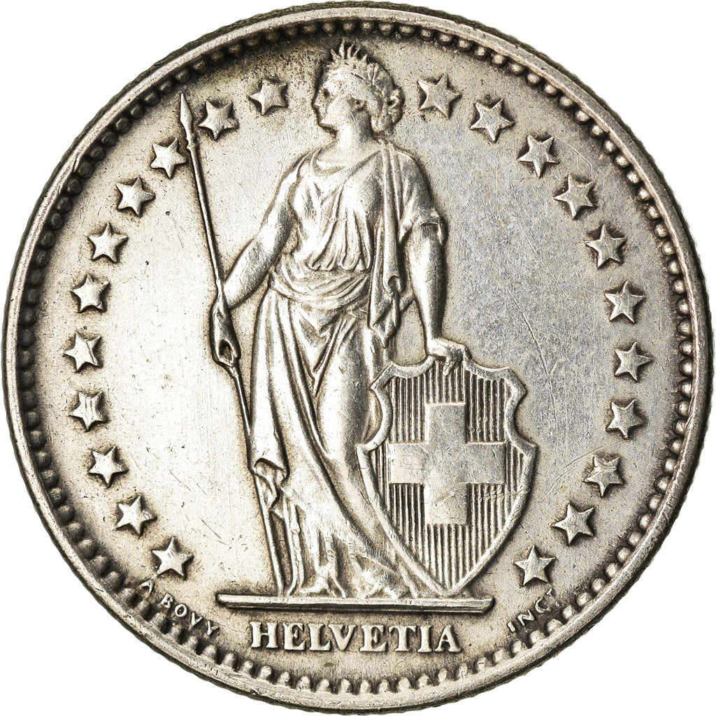 Moneta, Svizzera, 2 Francs, 1965, Bern, BB, Argento, KM:21