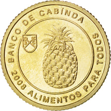 CABINDA, 10 Centavos, 2008, KM #17, MS(63), Brass Plated Steel, 21.9, 5.84