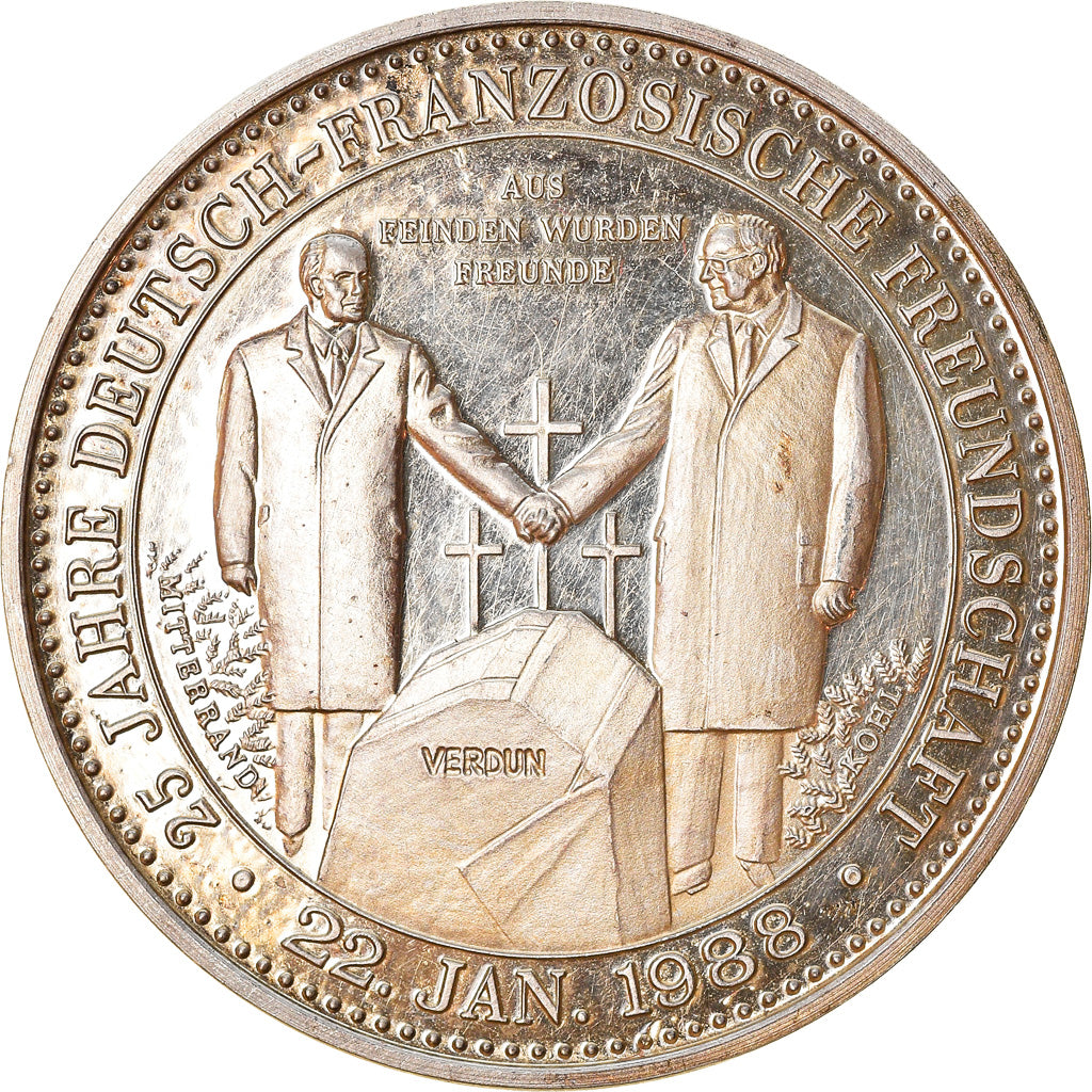 Deutschland, Medaille, 25 Jahre Deutsch-Französische Freundschaft