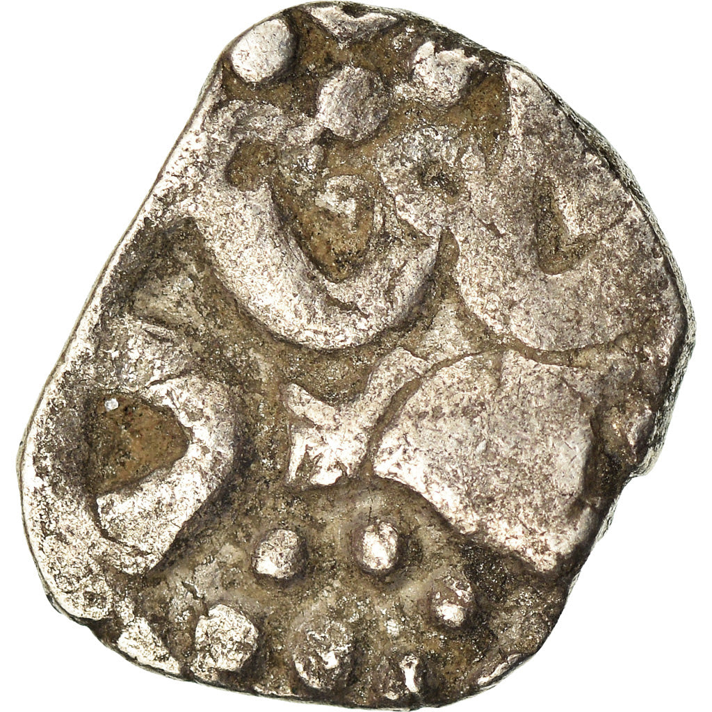 Moneta, India, Kosala Janapada, 1/2 Karshapana, 525-465 BC, BB, Argento