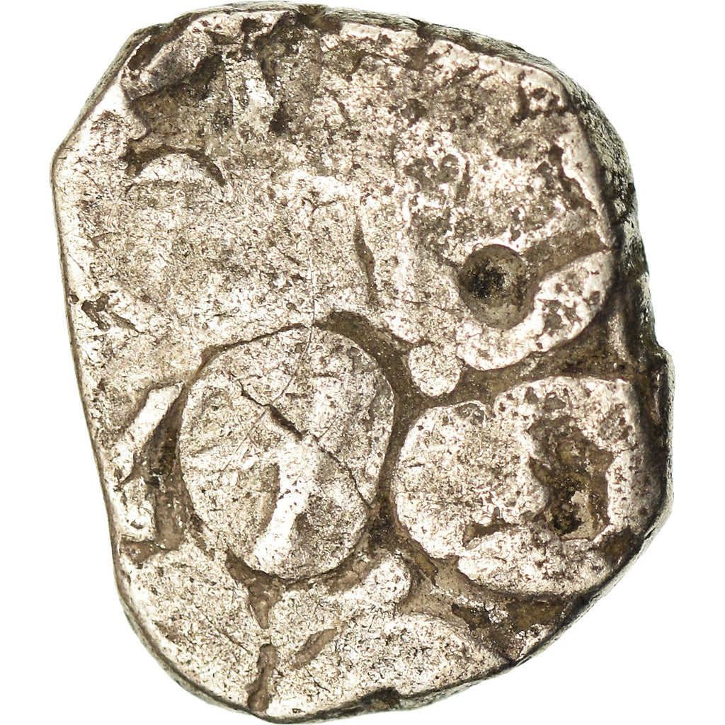 Moneta, India, Kosala Janapada, 1/2 Karshapana, 525-465 BC, BB, Argento
