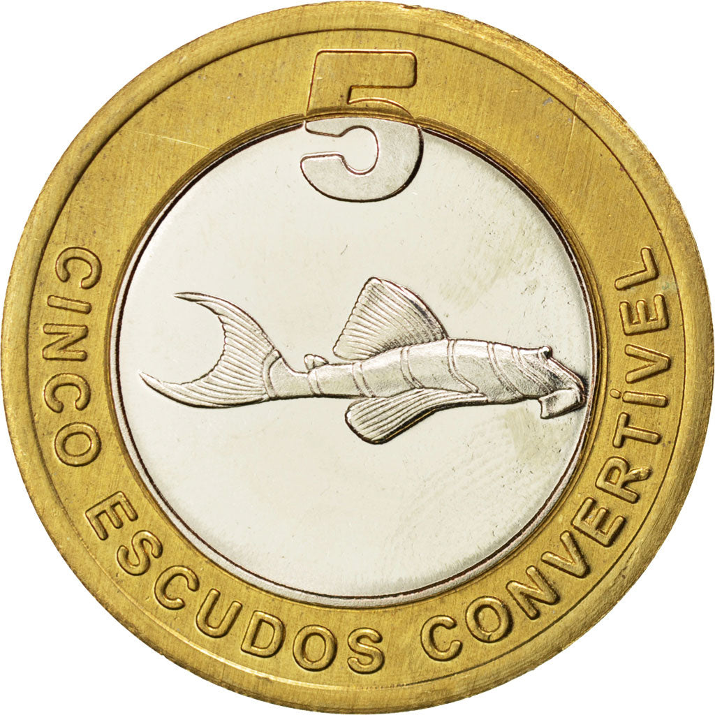 CABINDA, 5 Escudo Convertivel, 2008, KM #22, MS(63), Bi-Metallic, 30.04, 11.75