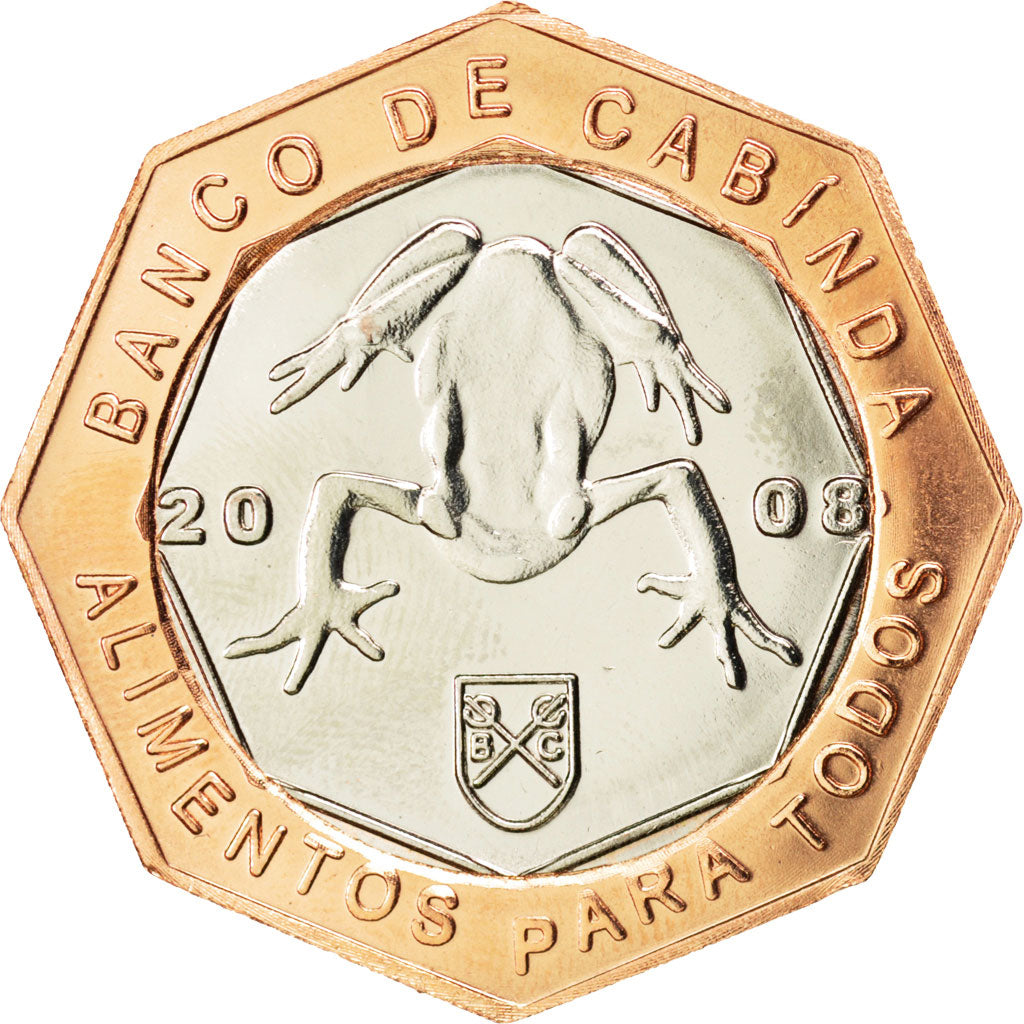 CABINDA, 7-1/2 Escudo Convertivel, 2008, KM #23, MS(63), Bi-Metallic, 34, 12.74