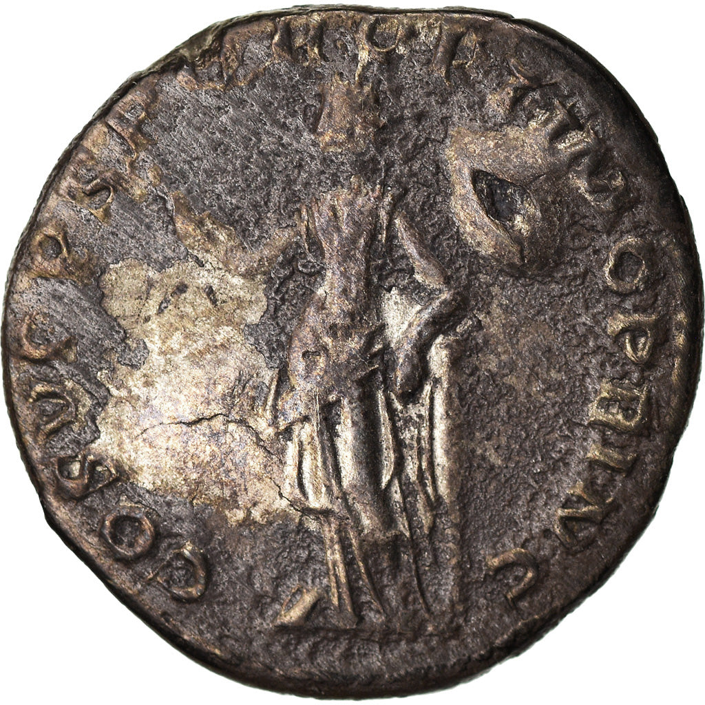 Moneda, Trajan, Denarius, 110, Rome, BC+, Plata, RIC:120