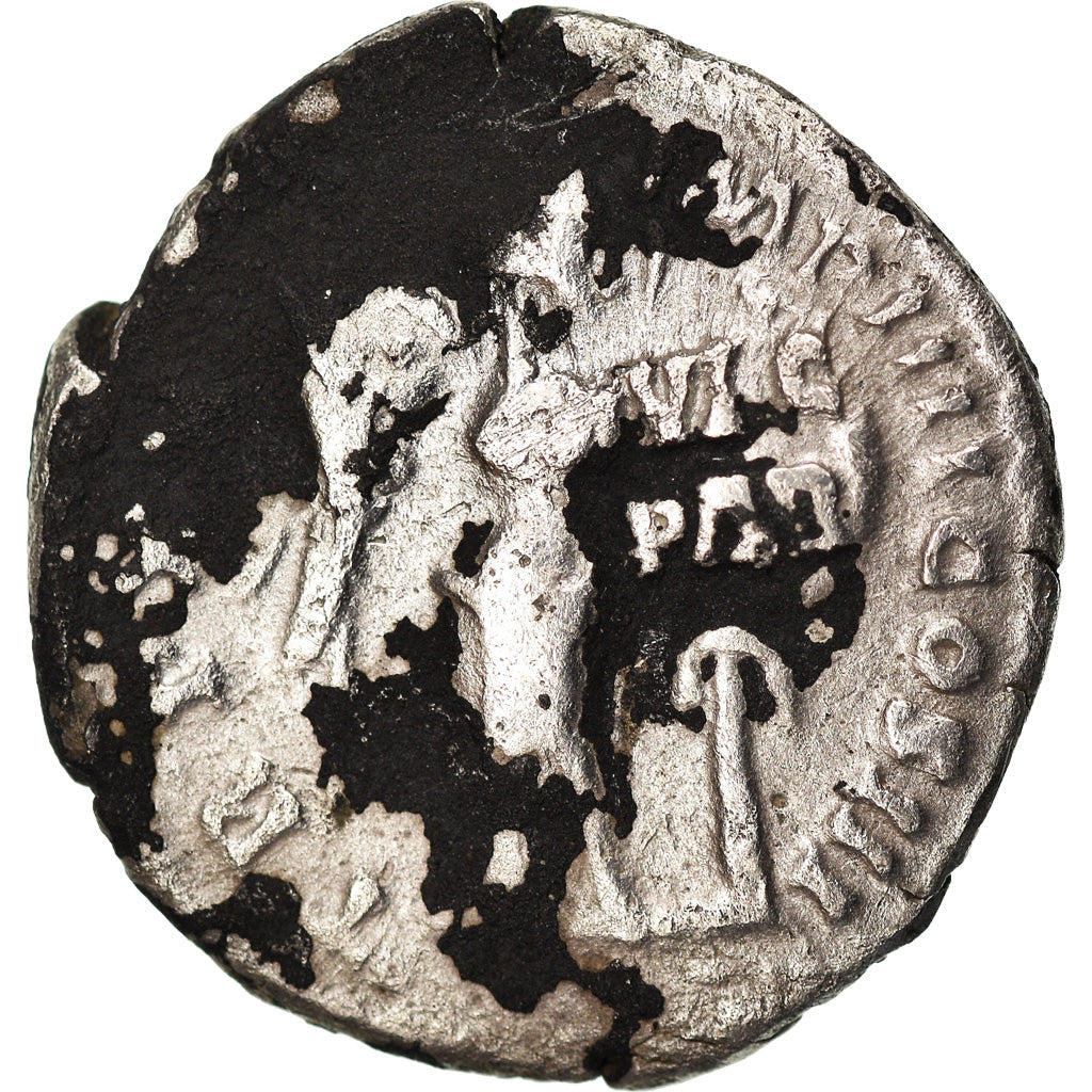 Moneda, Marcus Aurelius, Denarius, AD 166, Rome, BC+, Plata, Cohen:878, RIC:163