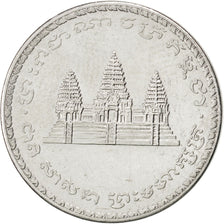CAMBODIA, 100 Riels, 1995, KM #93, MS(63), Steel, 17.9, 1.96