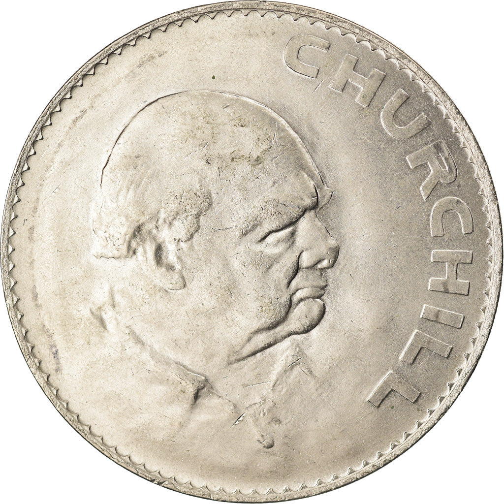 Moneta, Gran Bretagna, Elizabeth II, Churchill, Crown, 1965, BB, Rame-nichel
