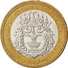 CAMBODIA, 500 Riels, 1995, KM #95, MS(63), Bi-Metallic, 25.8, 6.44