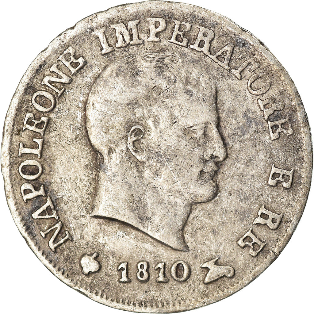 Moeda, ESTADOS ITALIANOS, KINGDOM OF NAPOLEON, Napoleon I, 10 Soldi, 1810