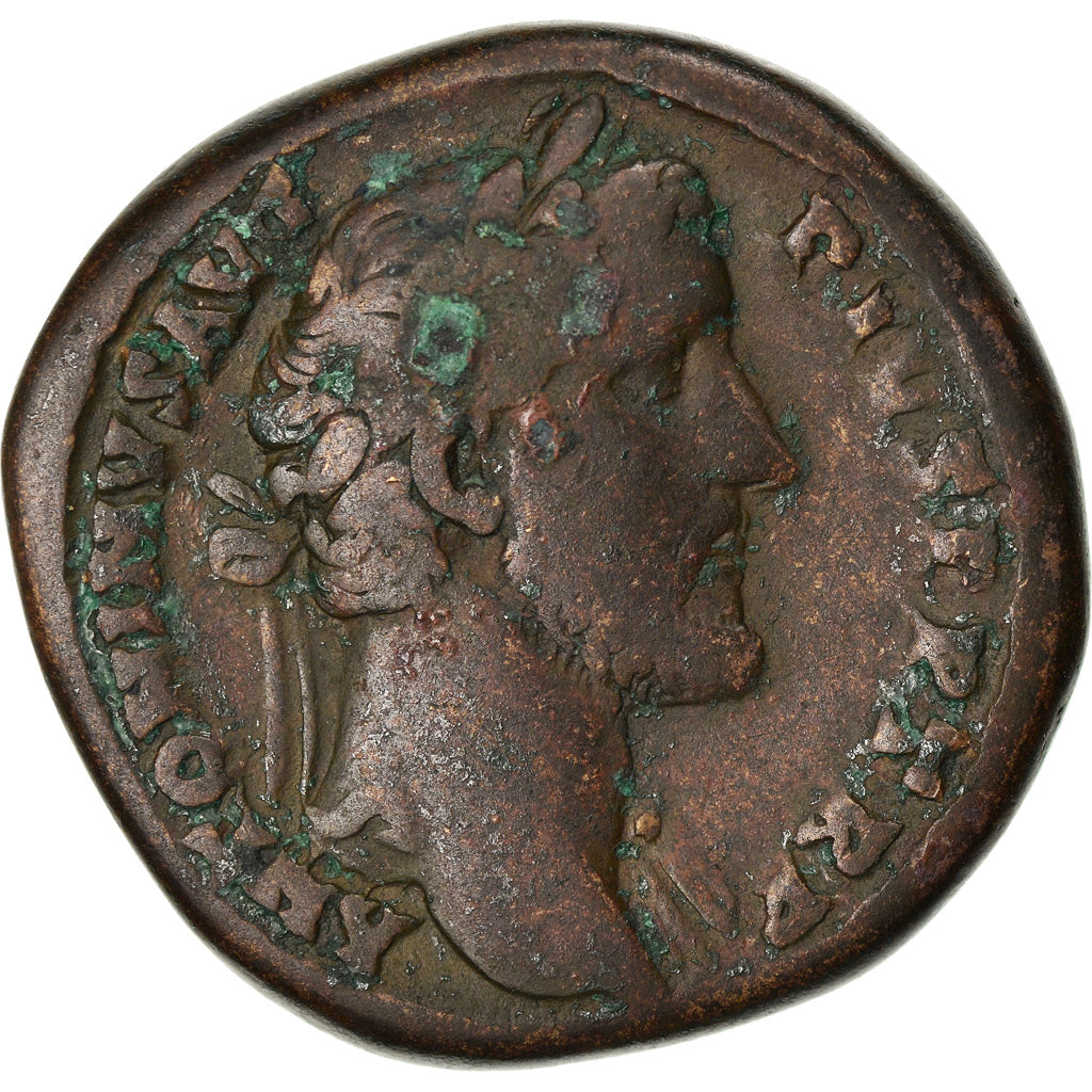 Moneda, Antoninus Pius, Sestercio, 147, Rome, BC+, Bronce, RIC:777