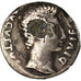 Moneda, Augustus, Denarius, 15 BC, Lyon - Lugdunum, Fourrée, BC+, Plata