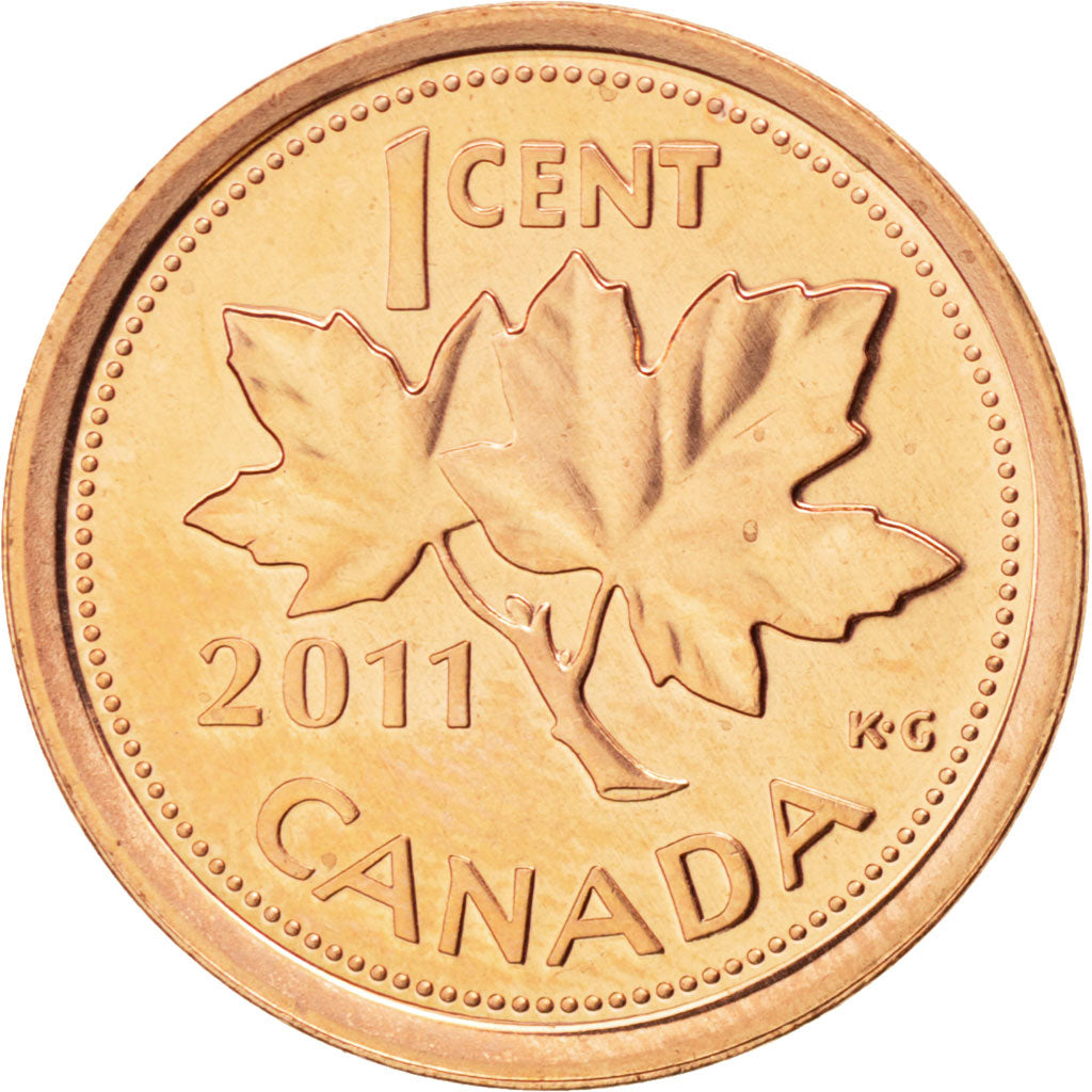 CANADA, Cent, 2011, Royal Canadian Mint, KM #490a, MS(63), Copper Plated Steel,.