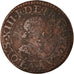 Moneta, Francja, Louis XIII, Double Tournois, 1616, Paris, VF(20-25), Miedź