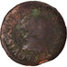 Monnaie, France, Louis XIII, Double Tournois, 1628, Lyon, B, Cuivre, CGKL:348
