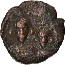 Moneda, Heraclius, with Heraclius Constantine, 12 Nummi, 613-618, Alexandria