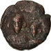 Moneda, Heraclius, with Heraclius Constantine, 12 Nummi, 613-618, Alexandria