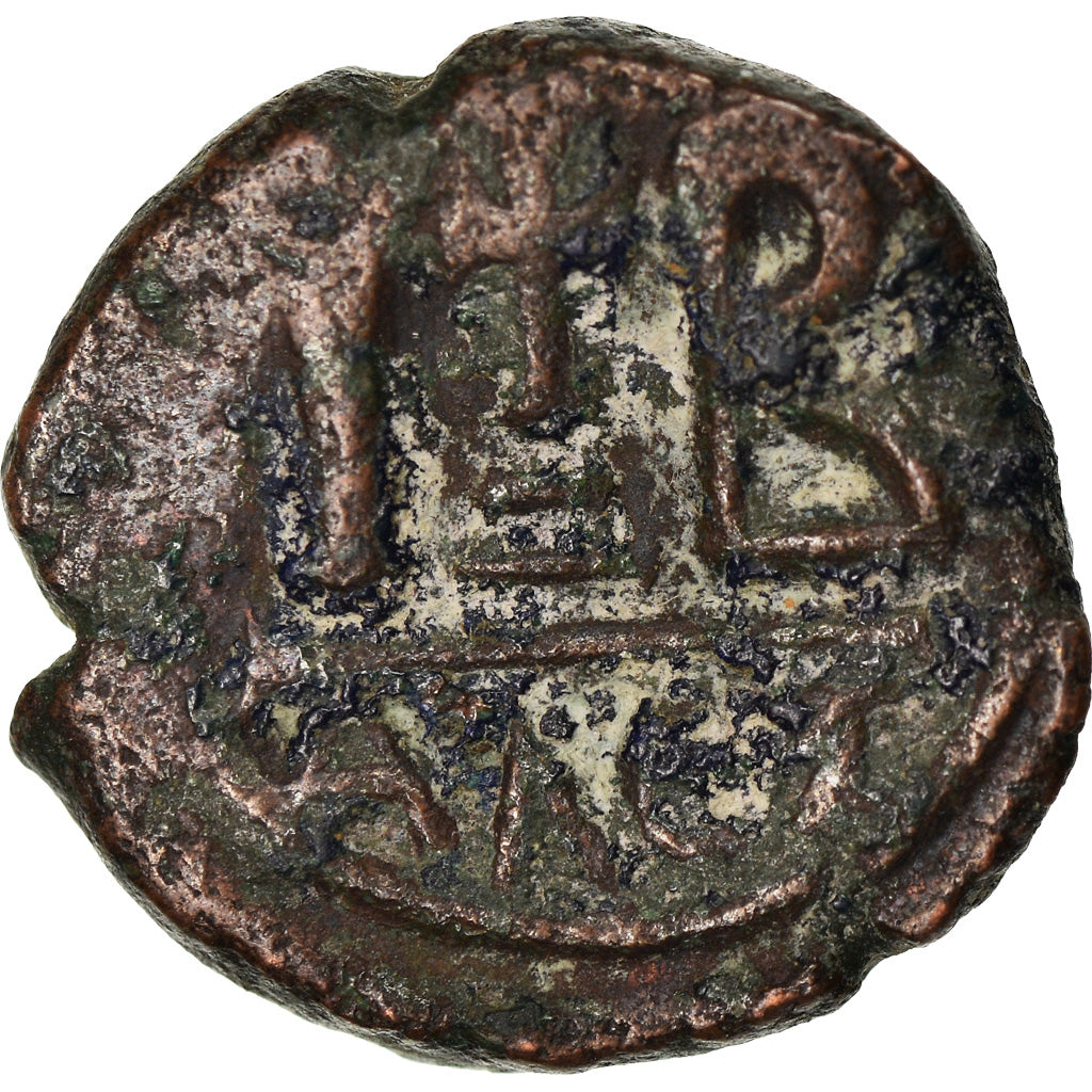 Moneda, Heraclius, with Heraclius Constantine, 12 Nummi, 613-618, Alexandria