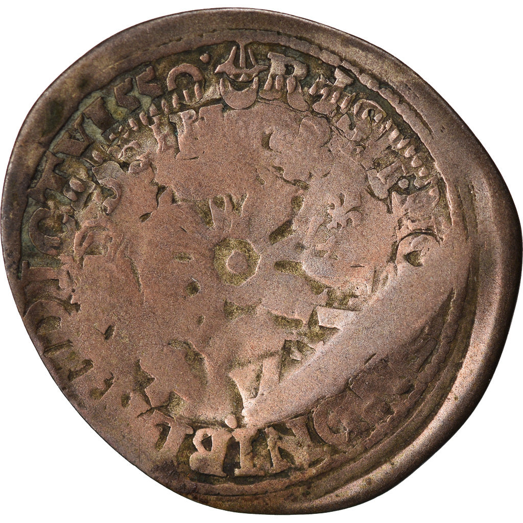 Coin, France, Louis XIV, Quinzain aux 8 L, VF(20-25), Billon, Gadoury:92