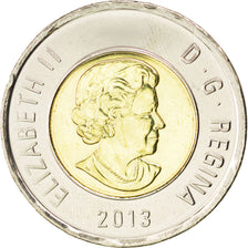 CANADA, 2 Dollars, 2013, Royal Canadian Mint, KM #1257, MS(63), Bi-Metallic,...